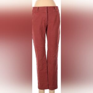 Ann Taylor Loft Vibrant Coral Color Cropped Pants Women's Size 2